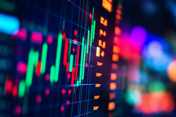 Grafici e report finanziari che mostrano analisi dettagliate di portafogli